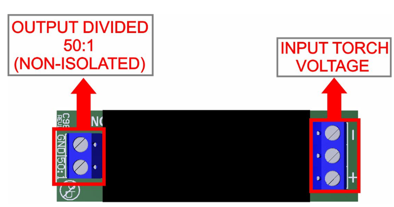 C98 Plasma-Spannungsteiler 50:1 (Max. 500V Eingang)