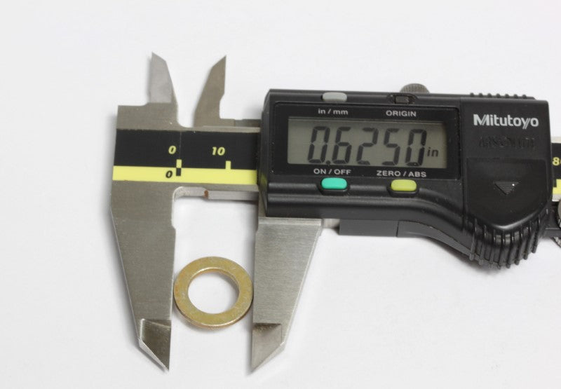 Measurement of the outer diameter of the 3/8inch Shim Washer