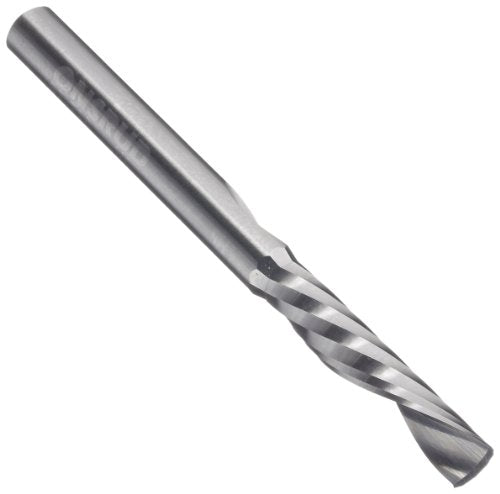 primary image of LMT Onsrud 62-727 Solid Carbide Downcut Spiral O Flute Cutting Tool, Inch, Uncoated (Bright) Finish, 21 Degree Helix, 1 Flute, 3.0000" Overall Length, 0.2500" Cutting Diameter, 0.2500" Shank Diameter