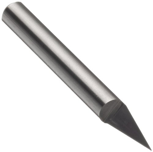 primary image of LMT Onsrud 37-23 Solid Carbide Engraving Tool, Uncoated (Bright) Finish, 1 Flute, 0.010" Tip Diameter, 30 Degree, 1/4" Shank Diameter, 2" Overall Length (Pack of 1)