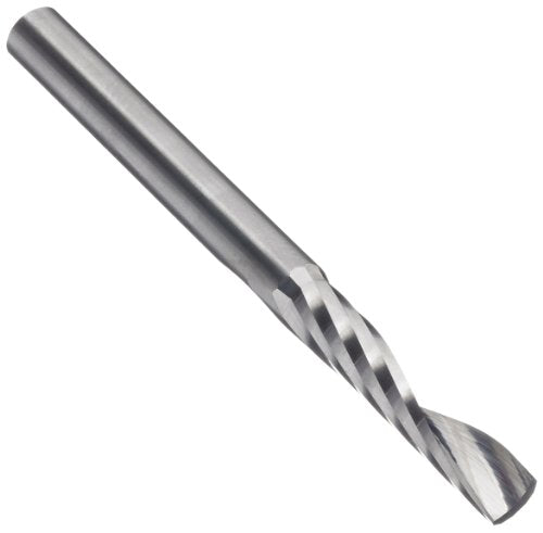 primary image of LMT Onsrud 63-776 Solid Carbide Upcut Spiral O Flute Cutting Tool, Inch, Uncoated (Bright) Finish, 21 Degree Helix, 1 Flute, 3.0000" Overall Length, 0.2500" Cutting Diameter, 0.2500" Shank Diameter