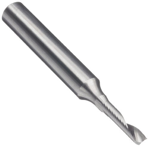 primary image of LMT Onsrud 63-610 Solid Carbide Upcut Spiral O Flute Cutting Tool, Inch, Uncoated (Bright) Finish, 22 Degree Helix, 1 Flute, 2.0000" Overall Length, 0.1250" Cutting Diameter, 0.2500" Shank Diameter