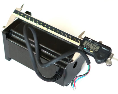 Length (6.0245 inches) of the 1600 oz-in 12 NM NEMA 34 open loop stepper motor