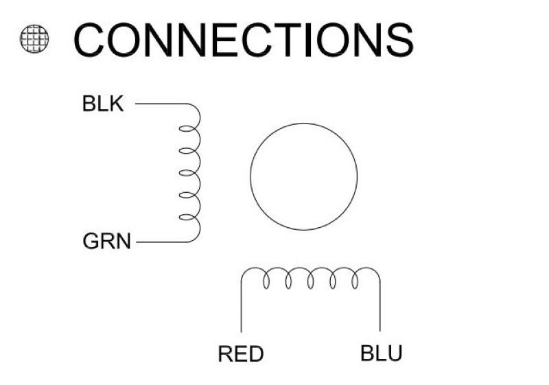 wiring diagram for NEMA 11 stepper motor 