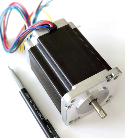 Full view of the 425 oz-in nema 23 24 stepper motor