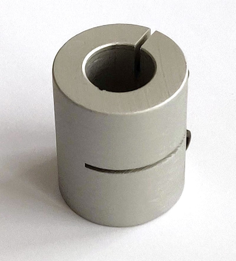 1/2" to 1/2" - Rigid Coupling Aluminum- 1/2" bores at each end