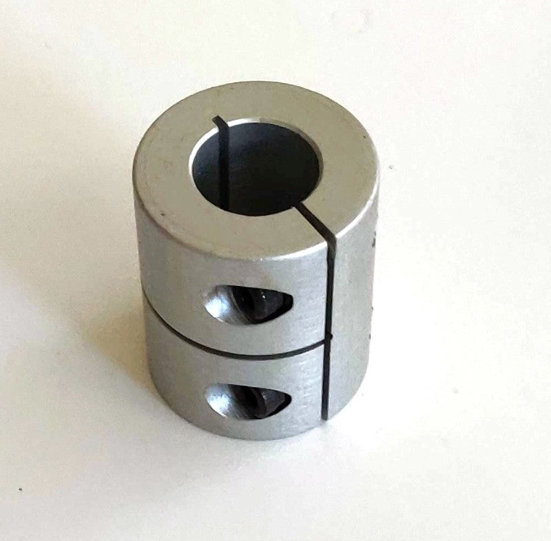 1/2" to 1/4" rigid aluminum coupling coupler showing 1/2" side