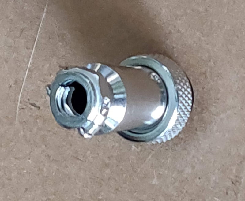 Cable End female round 12mm connector rear view