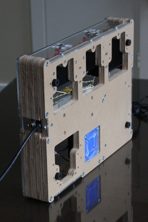 Complete bottom view showing the fan filter and areas that the driver's heatsink is exposed externally