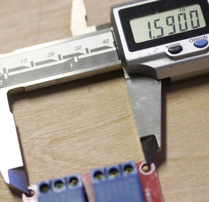 Short mounting dimension of 1.59 inches of the 24Vdc dual relay module