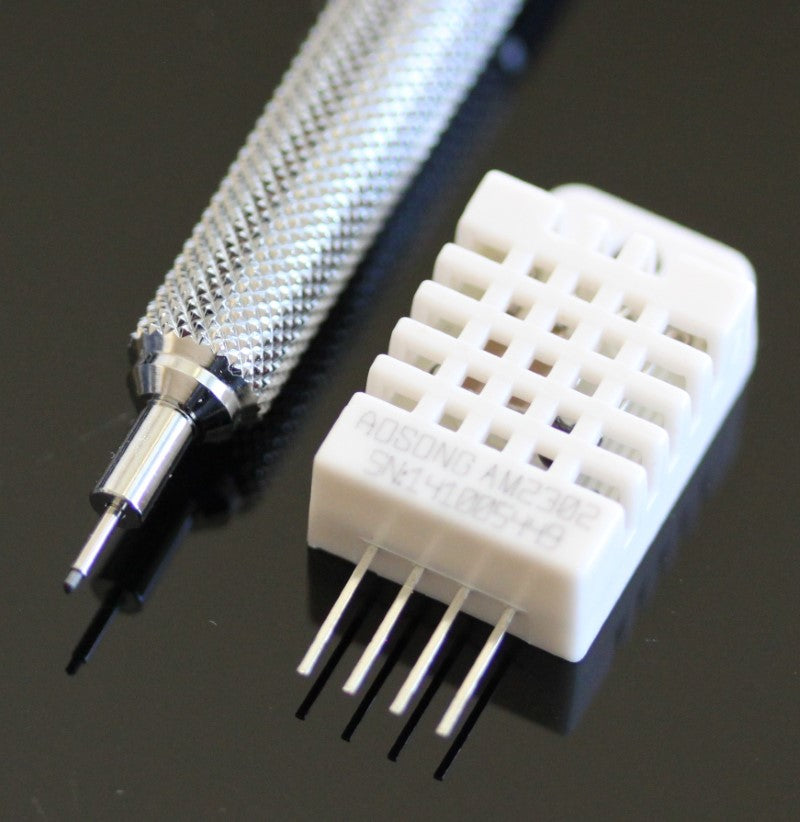 Top view of the temperature humidity sensor