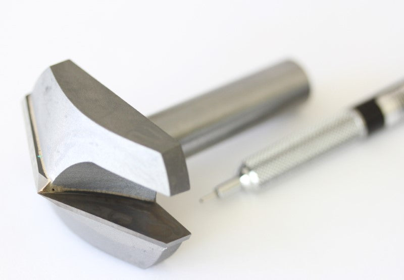 Onsrud 2" Cut Diameter V-Carving End Mill front view 