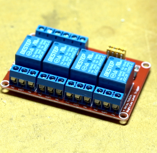 24VDC Quad (4 Channel) Relay Module