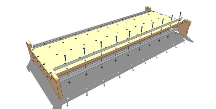 Fasten Second Side X-Axis Rails