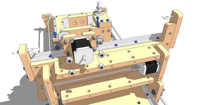 Completely Fasten the Y-Axis Motor Mount Assembly