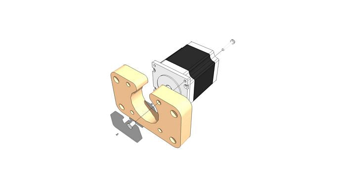 Connect Y-Axis Motor to Y-Axis Motor Mount Support