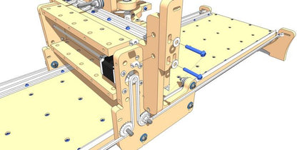 Begin Fastening Y-Axis Left Chain Mount