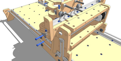 Complete Attaching the Y-Axis Right Chain Mount