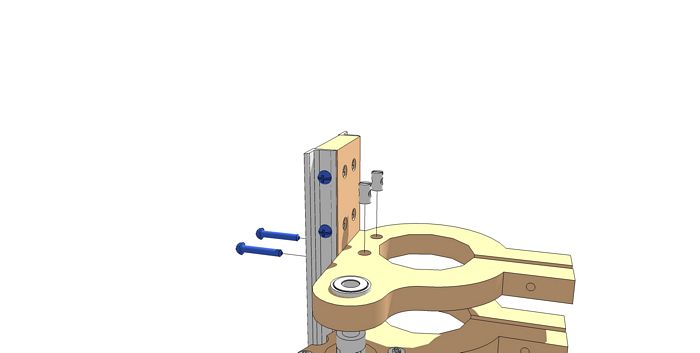 Fasten Top Spindle Mount to the Z-Axis Rail Support