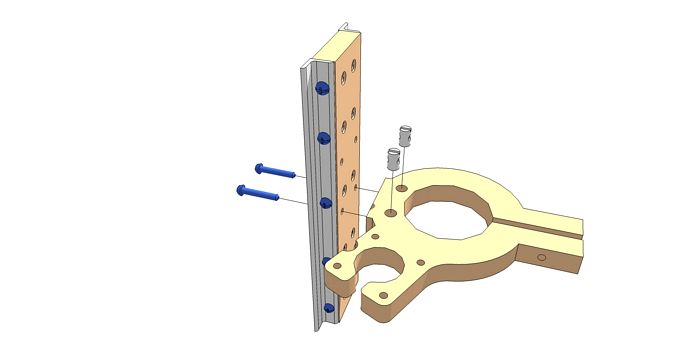 Fasten Middle Spindle Mount