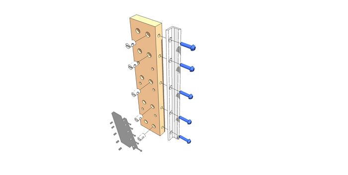 Fasten Right Z-Axis Rail to Z-Axis Rail Support