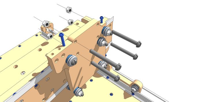 Insert Motor Mount Screws into Z/Y Plate