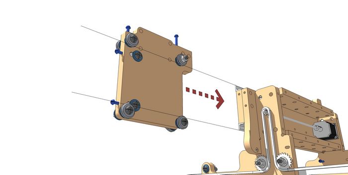 Slide Z/Y Plate Assembly on the Y-Axis Rails