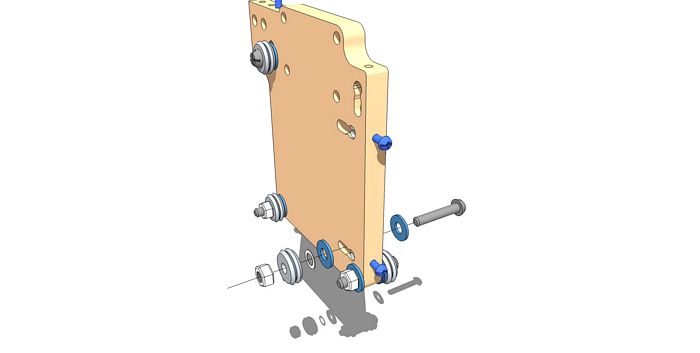 Add the Lower Right Z-Axis V-Groove Bearing Assembly