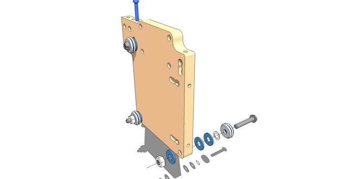 Add the Lower Right Y-Axis V-Groove Bearing Assembly