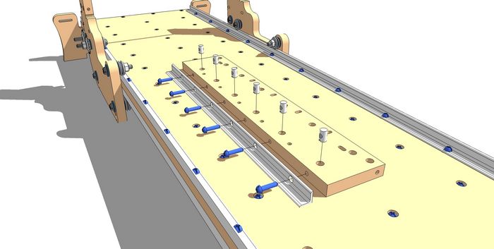 Add First Y-Axis Rail Side to the Y-Axis Rail Support Component