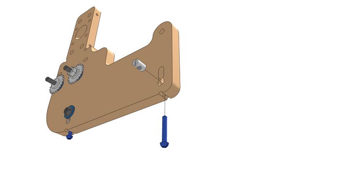 Add V-Groove Adjustment Screw to Motor End Gantry Side