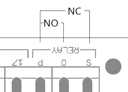 The relay connections on the blueBrew CNC machine breakout board.