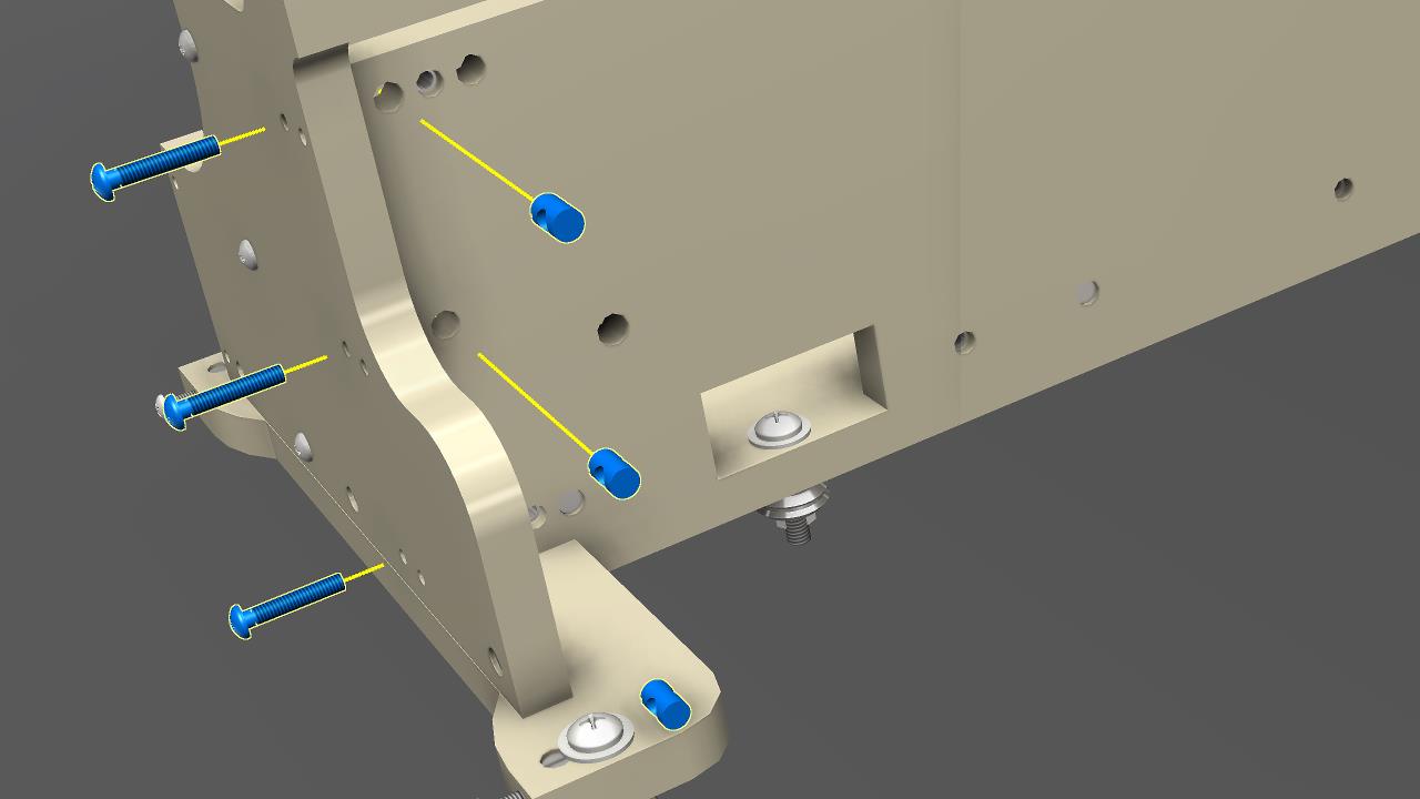 Attach the other gantry side to the gantry front