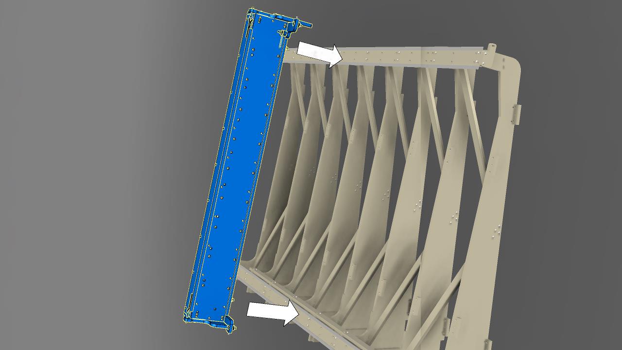 Position the gantry onto the X axis rails