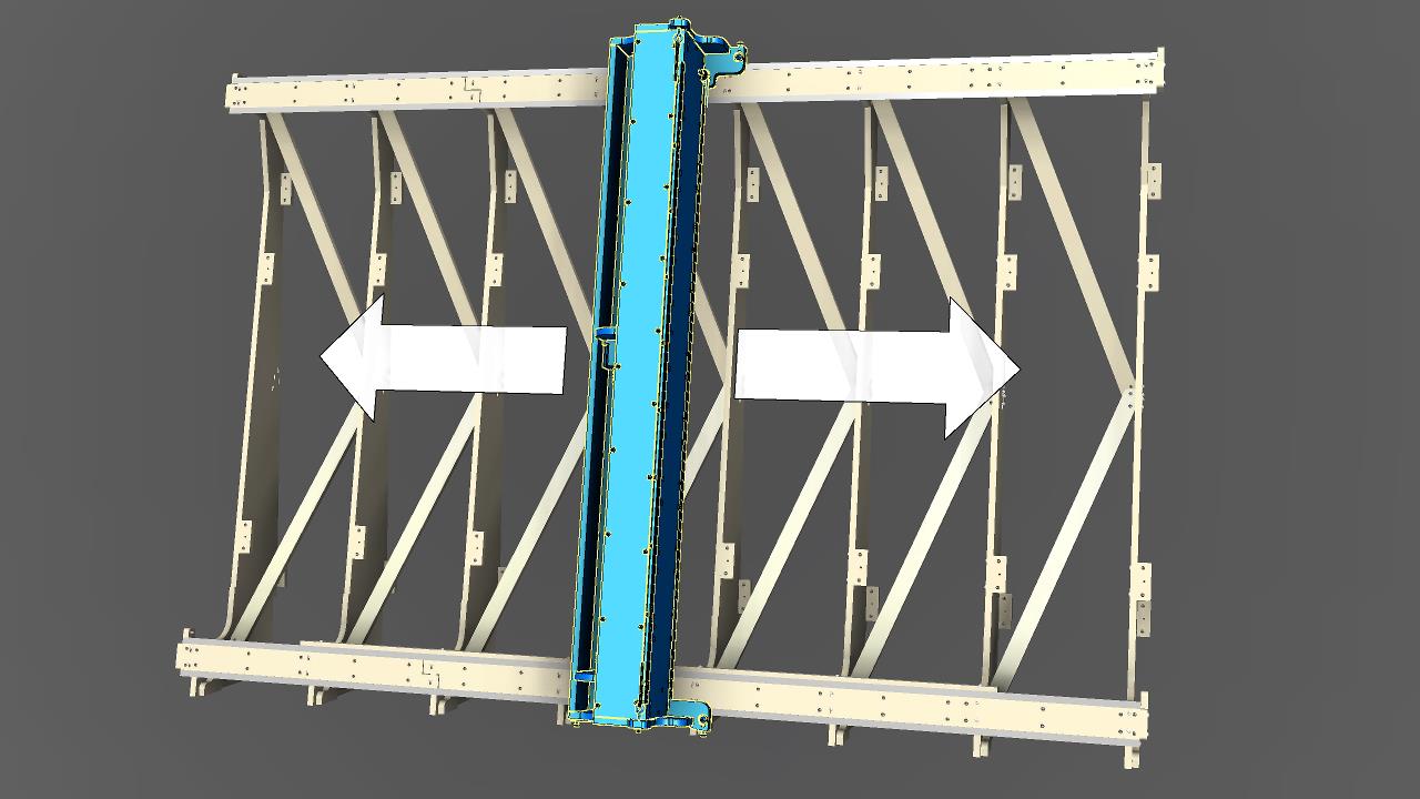 Tighten the X axis rail supports to the rib structure