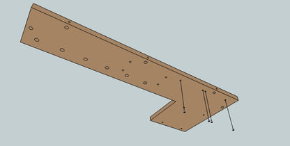 Add nut inserts to base for stepper drivers