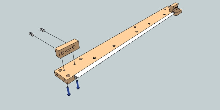 Fasten Belt Bearing to Rail Support