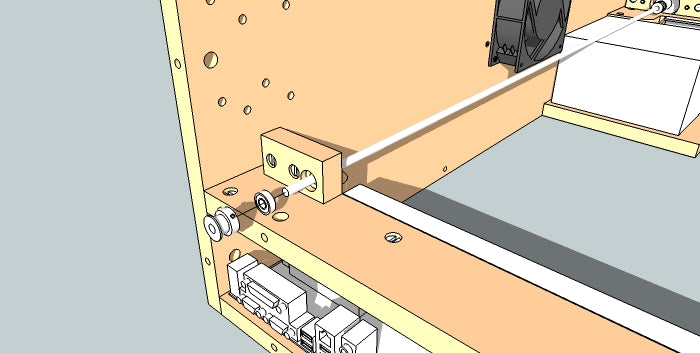 Install Y-Axis Far Bearing and Drive Pulley