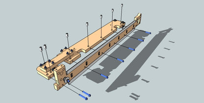 Attach the X-Axis Rails to the Gantry