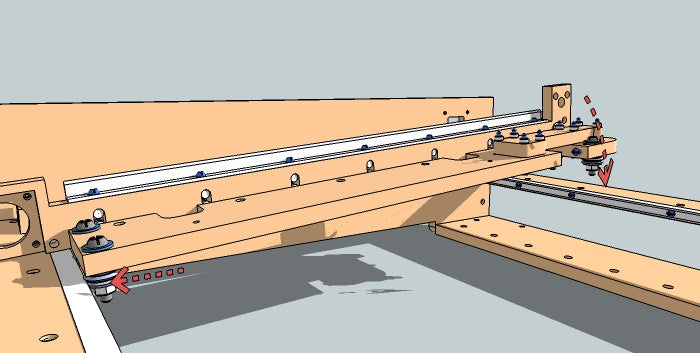 Install the Gantry to the Y-Axis Rails