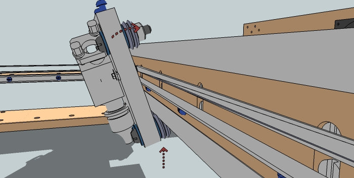 Installing the Nozzle Plate to the X-Axis Rails