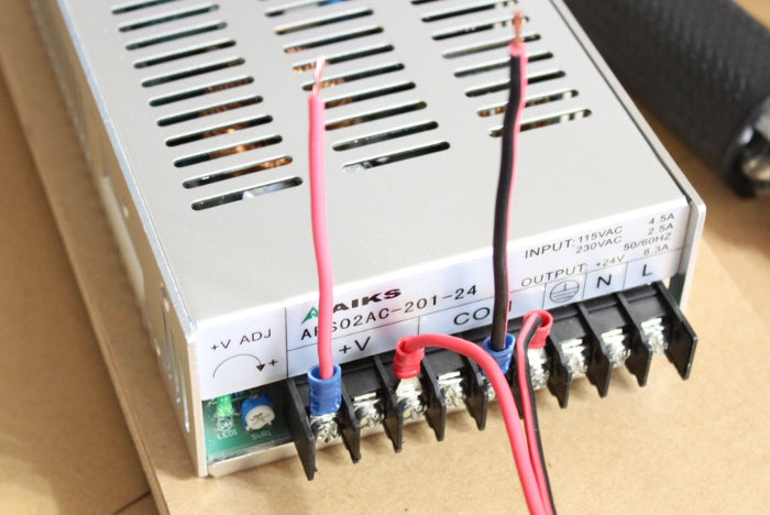 Connect the X-Axis driver to the Power Supply