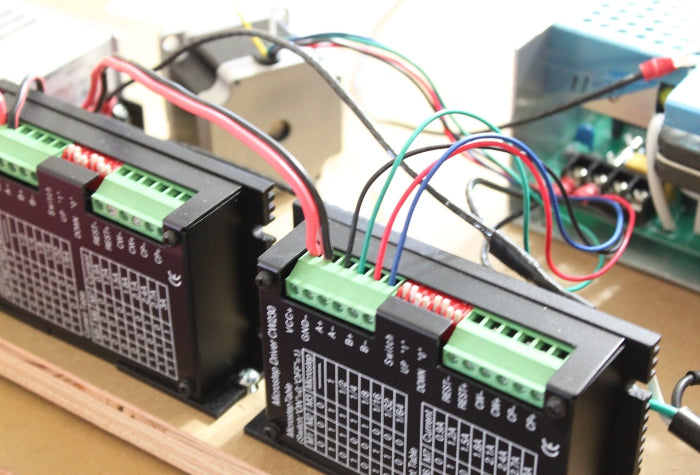 Connect the Y-Axis Stepping Motor to the Power Supply