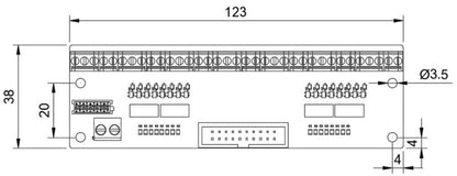 PoOptoIn isolated inputs breakout board measurements