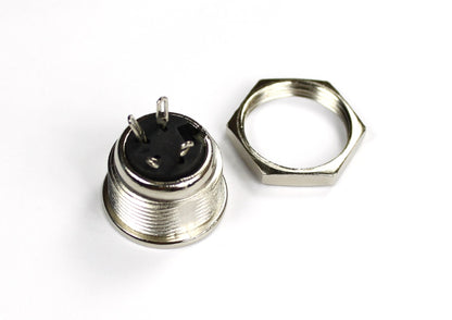 Back of Round 4 Pin Female Connector with Fastening Nut