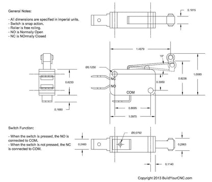 Standard Limit switch datasheet